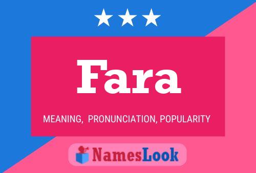 ملصق اسم Fara