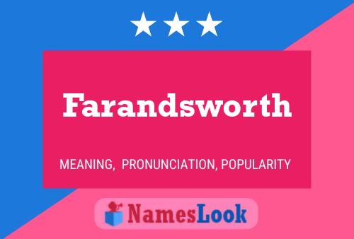 ملصق اسم Farandsworth