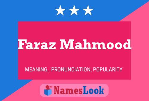 ملصق اسم Faraz Mahmood