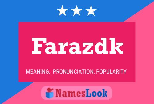 ملصق اسم Farazdk