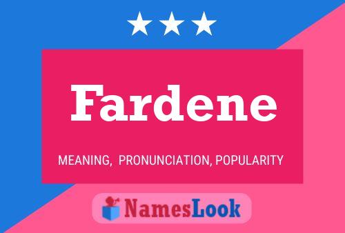 ملصق اسم Fardene