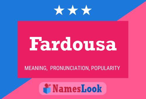 ملصق اسم Fardousa