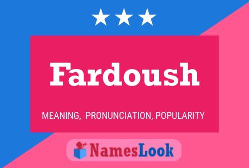 ملصق اسم Fardoush