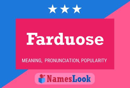 ملصق اسم Farduose