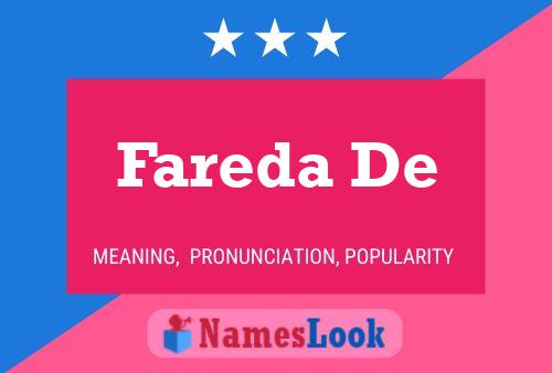 ملصق اسم Fareda De