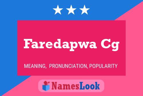 ملصق اسم Faredapwa Cg