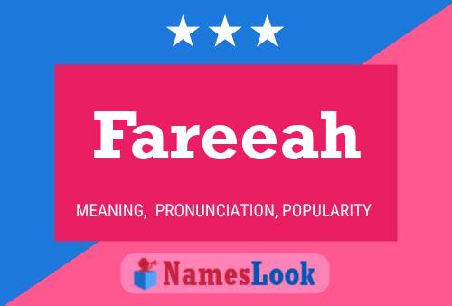 ملصق اسم Fareeah