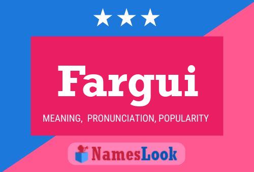 ملصق اسم Fargui