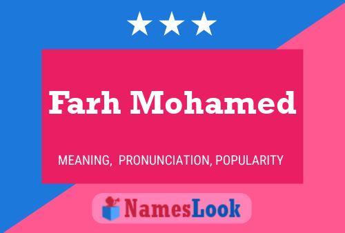 ملصق اسم Farh Mohamed