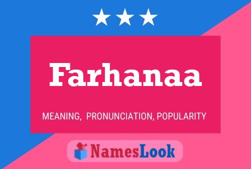 ملصق اسم Farhanaa