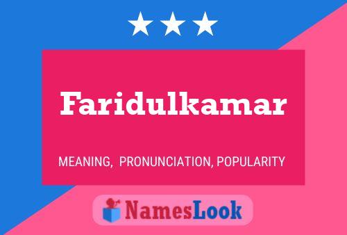 ملصق اسم Faridulkamar