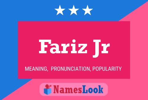 ملصق اسم Fariz Jr