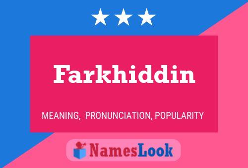 ملصق اسم Farkhiddin