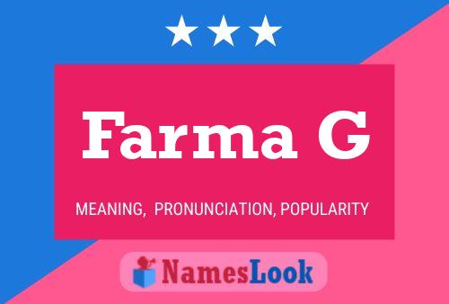 ملصق اسم Farma G