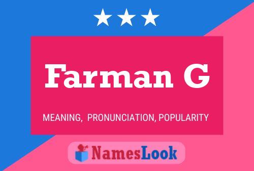 ملصق اسم Farman G