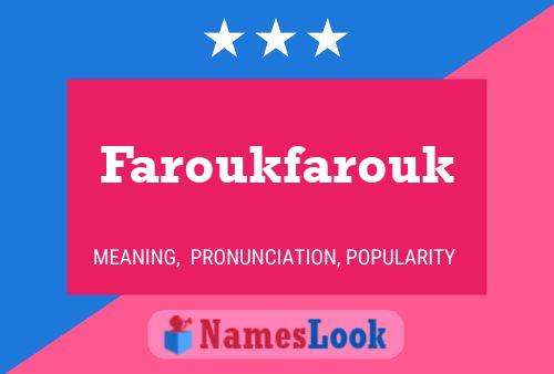 ملصق اسم Faroukfarouk