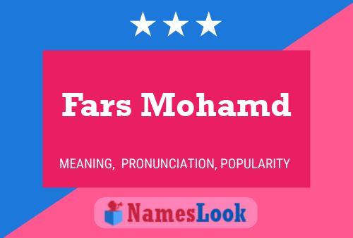 ملصق اسم Fars Mohamd