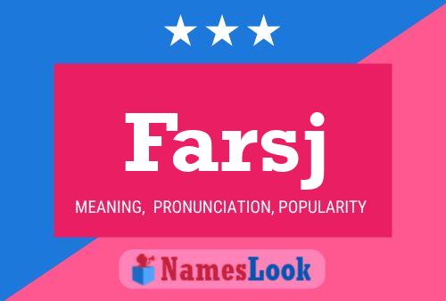 ملصق اسم Farsj