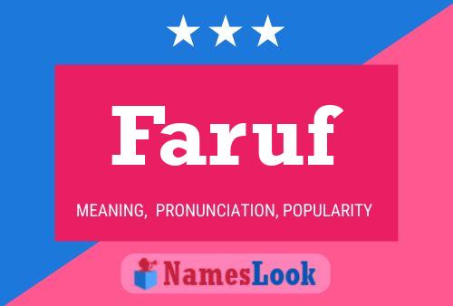 ملصق اسم Faruf