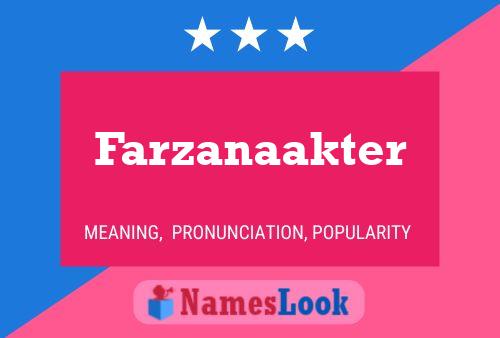 ملصق اسم Farzanaakter