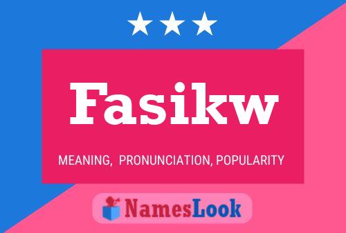 ملصق اسم Fasikw