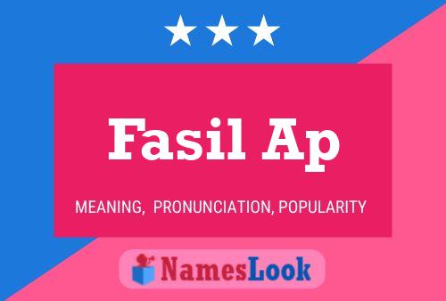 ملصق اسم Fasil Ap