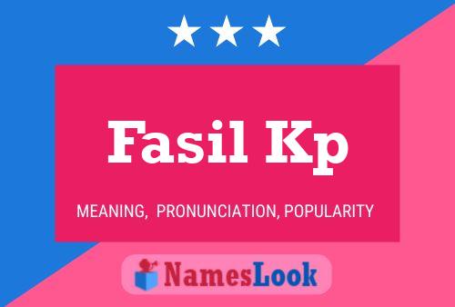 ملصق اسم Fasil Kp