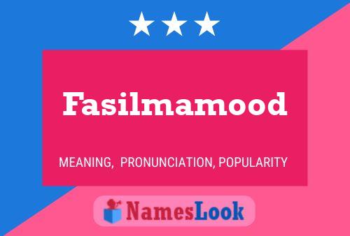 ملصق اسم Fasilmamood