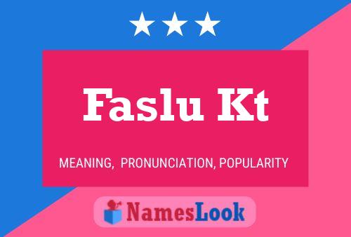 ملصق اسم Faslu Kt