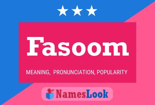 ملصق اسم Fasoom