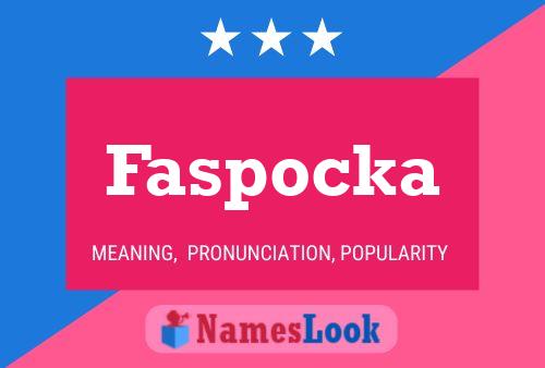 ملصق اسم Faspocka