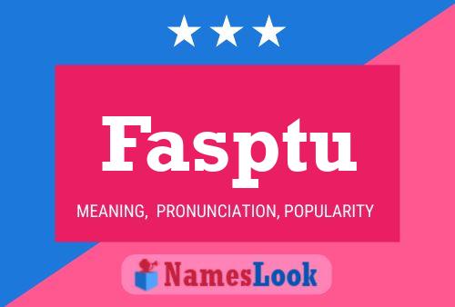 ملصق اسم Fasptu