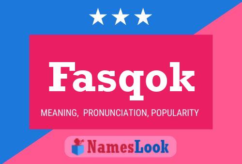 ملصق اسم Fasqok