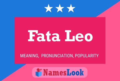 ملصق اسم Fata Leo