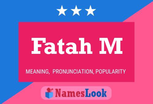 ملصق اسم Fatah M