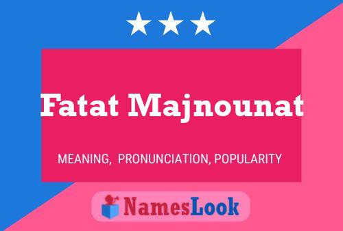 ملصق اسم Fatat Majnounat