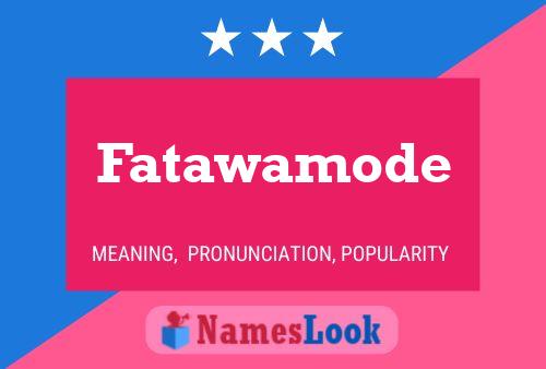 ملصق اسم Fatawamode