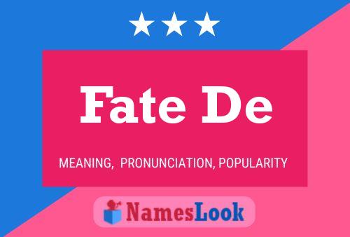 ملصق اسم Fate De