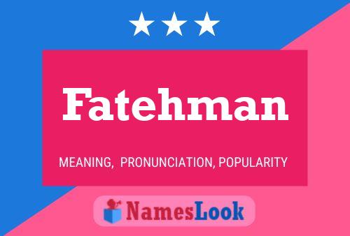 ملصق اسم Fatehman