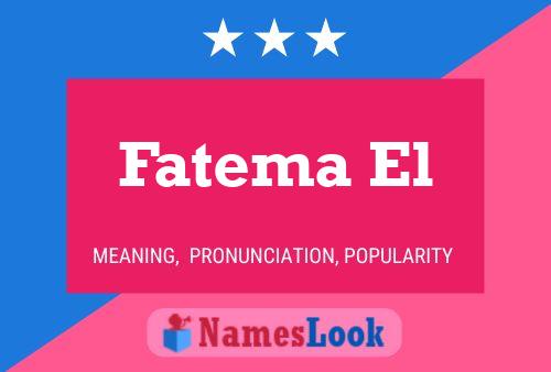 ملصق اسم Fatema El