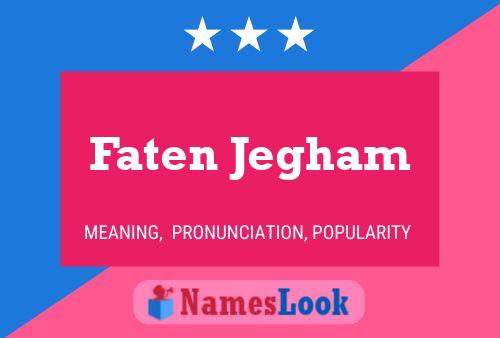 ملصق اسم Faten Jegham