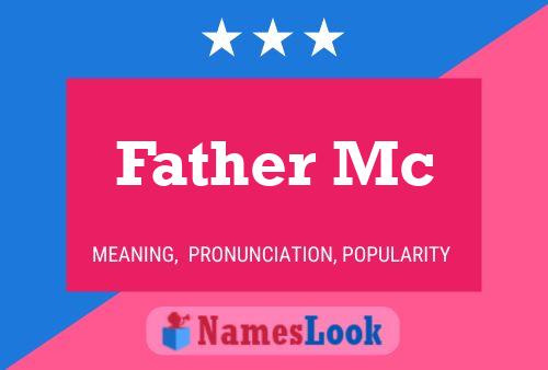 ملصق اسم Father Mc