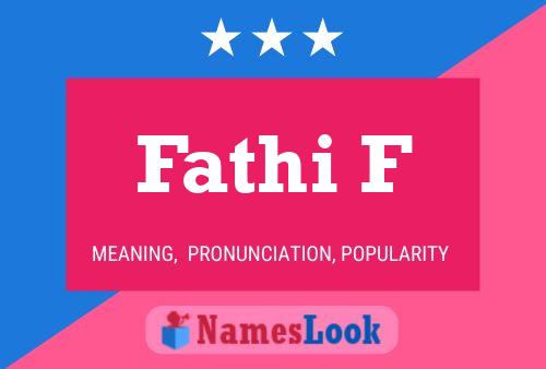 ملصق اسم Fathi F