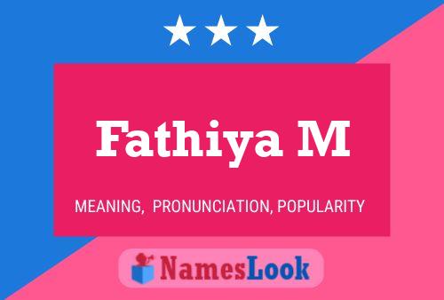 ملصق اسم Fathiya M