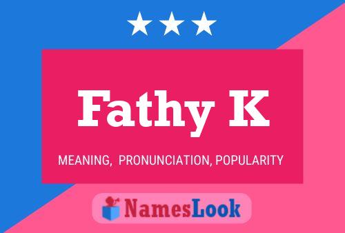 ملصق اسم Fathy K