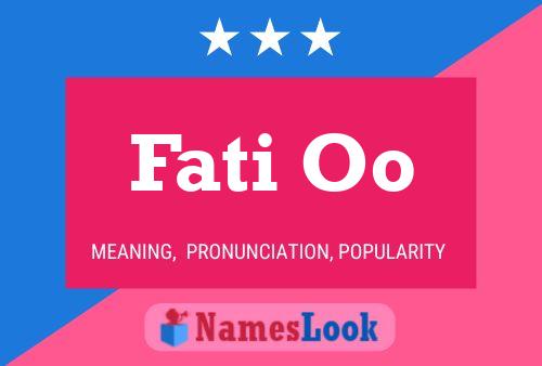 ملصق اسم Fati Oo