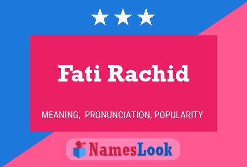 ملصق اسم Fati Rachid