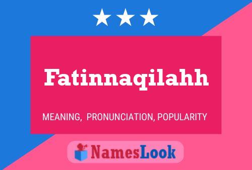 ملصق اسم Fatinnaqilahh