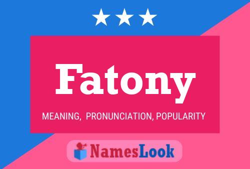 ملصق اسم Fatony