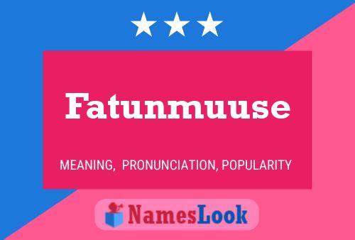 ملصق اسم Fatunmuuse